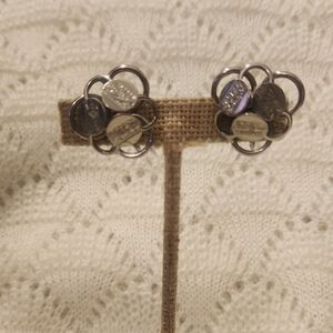 Sarah Coventry Silver Floral Earrings